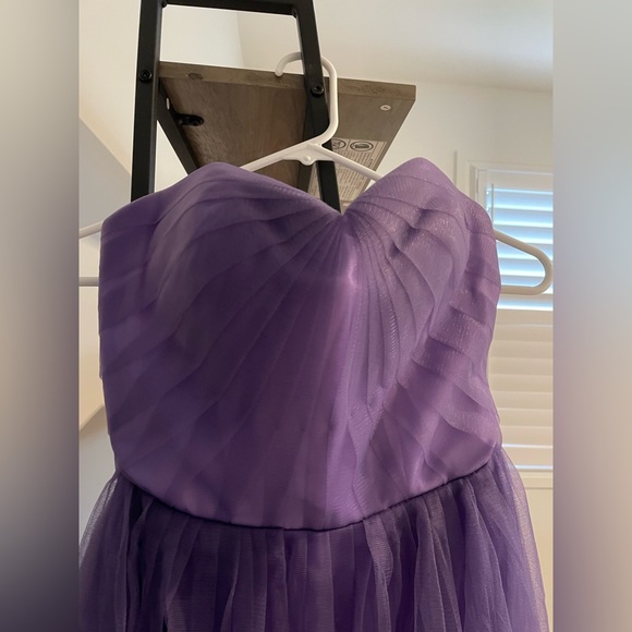 Custom purple dress with tulle - Picture 2 of 4